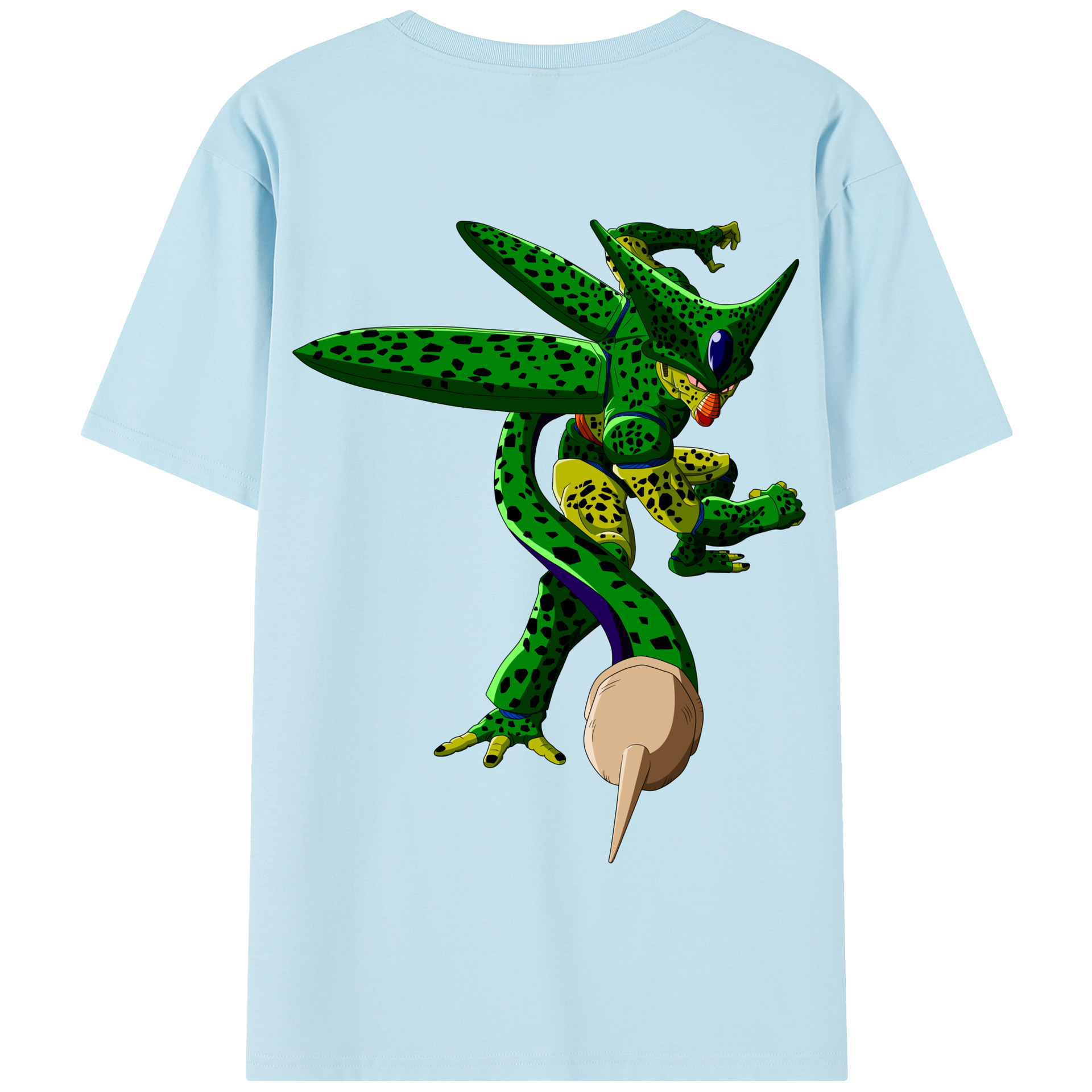 （画像用） ドラゴンボール セル DRAGON BALL Cell 綿100％半袖Tシャツ（背面プリント）